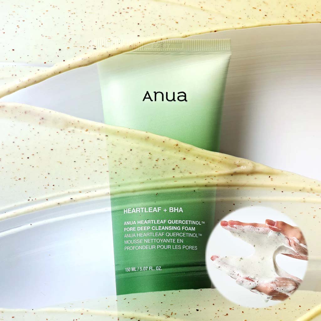 ANUA Heartleaf Quercetinol Pore Deep Cleansing Foam (150ml) - Image 6