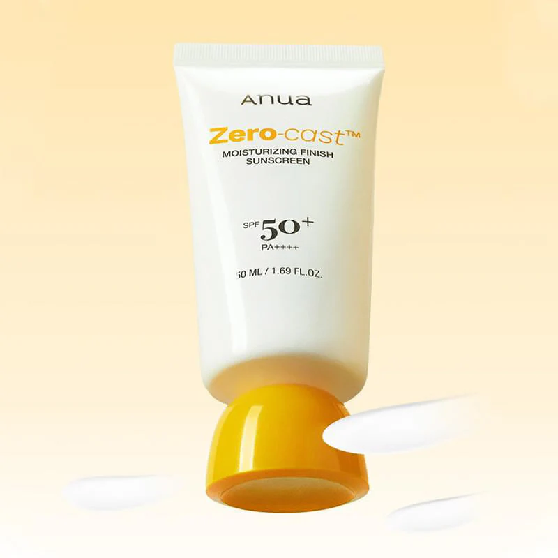 ANUA Zero-Cast Moisturizing Finish Sunscreen SPF 50+ PA++++ (50ml) - Image 3