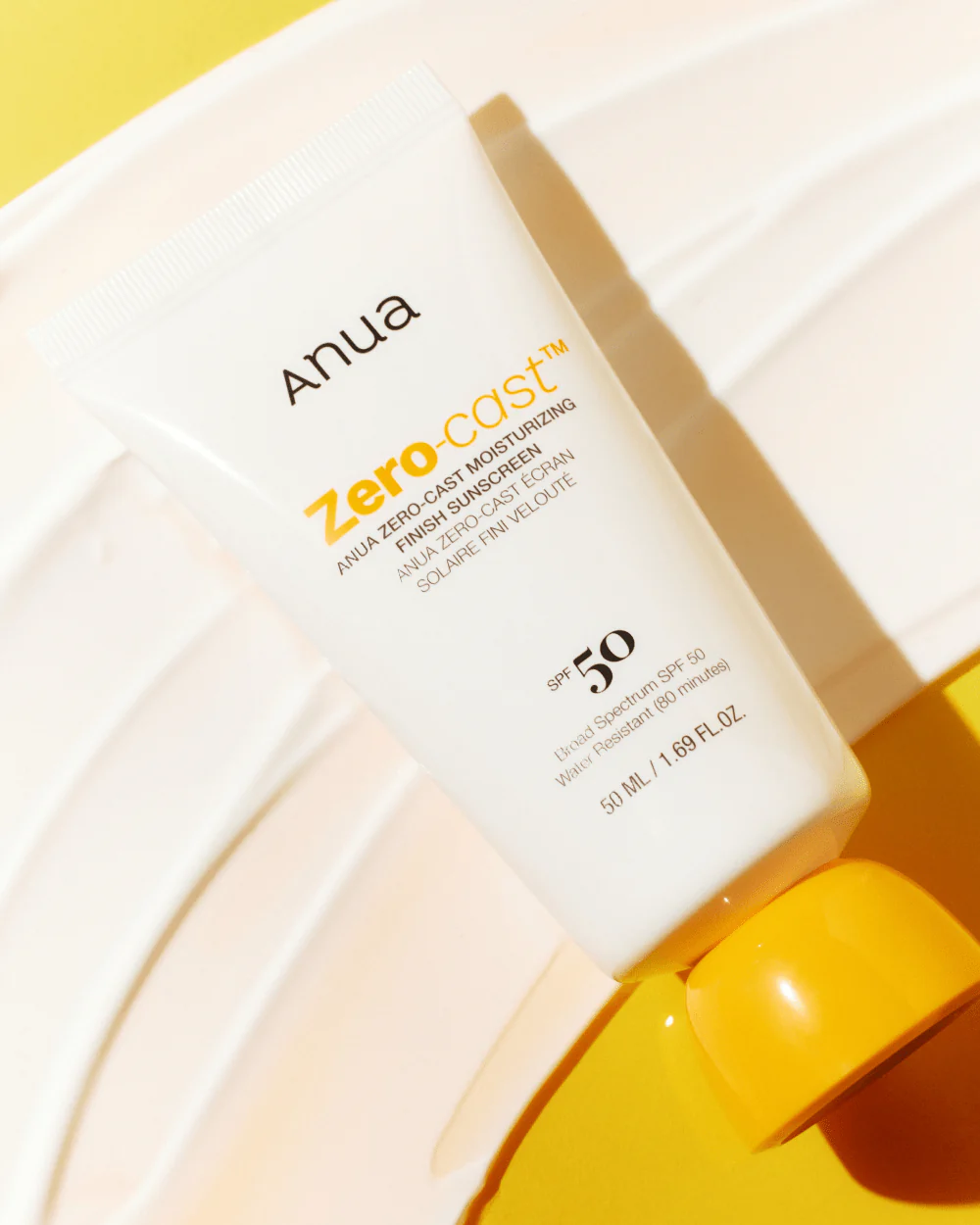 ANUA Zero-Cast Moisturizing Finish Sunscreen SPF 50+ PA++++ (50ml) - Image 4
