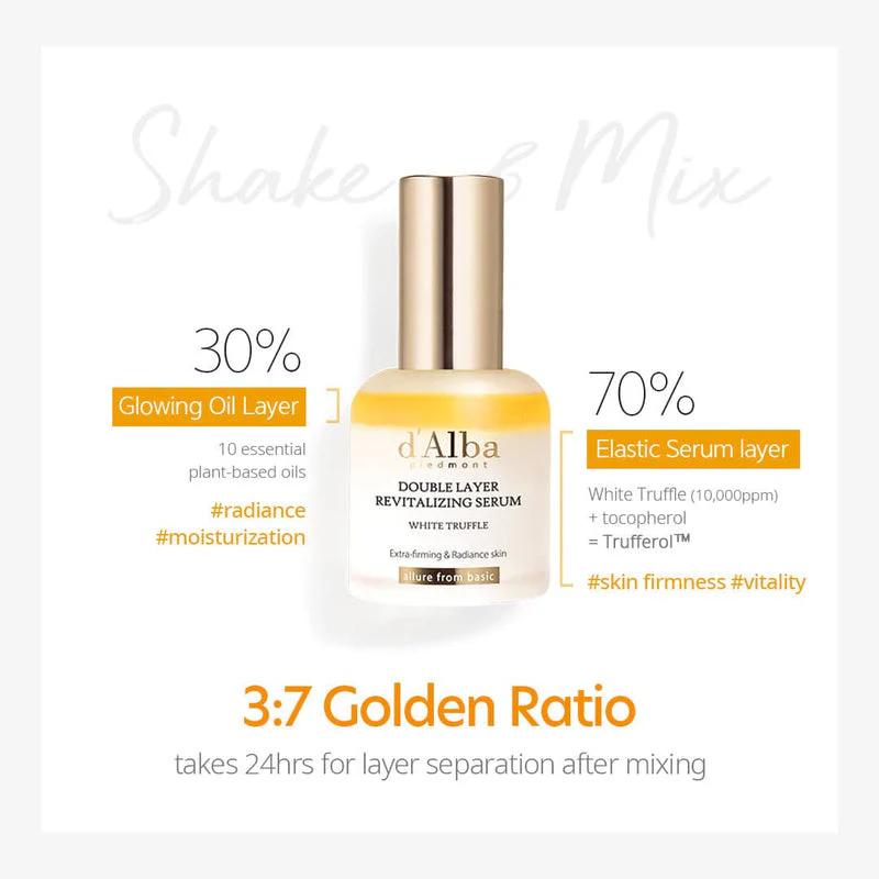 d'Alba White Truffle Double Layer Revitalizing Serum (30ml) - Image 4