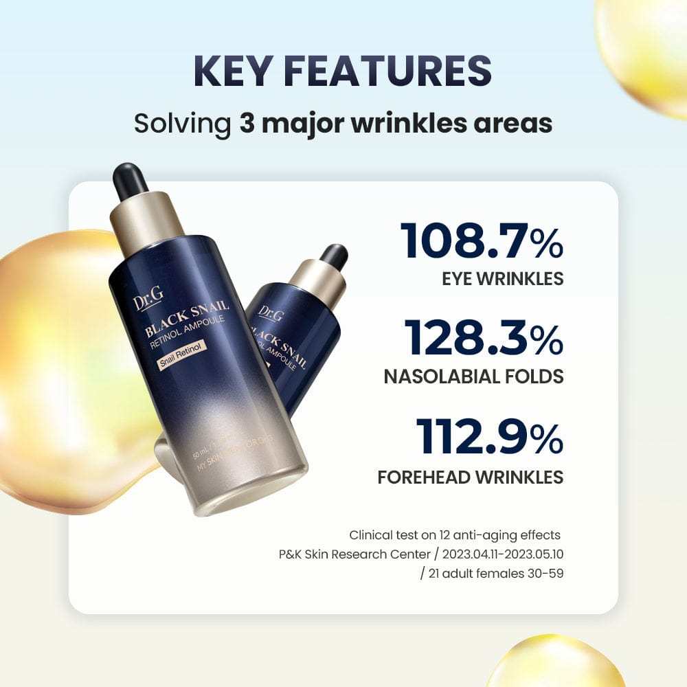 Dr.G Black Snail Retinol Ampoule (50ml) - Image 4
