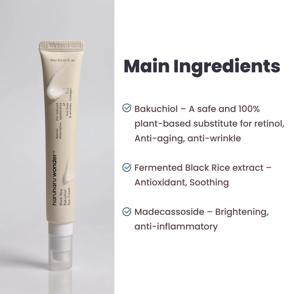 Haruharu Wonder Black Rice Bakuchiol Eye Cream (20ml) - Image 3