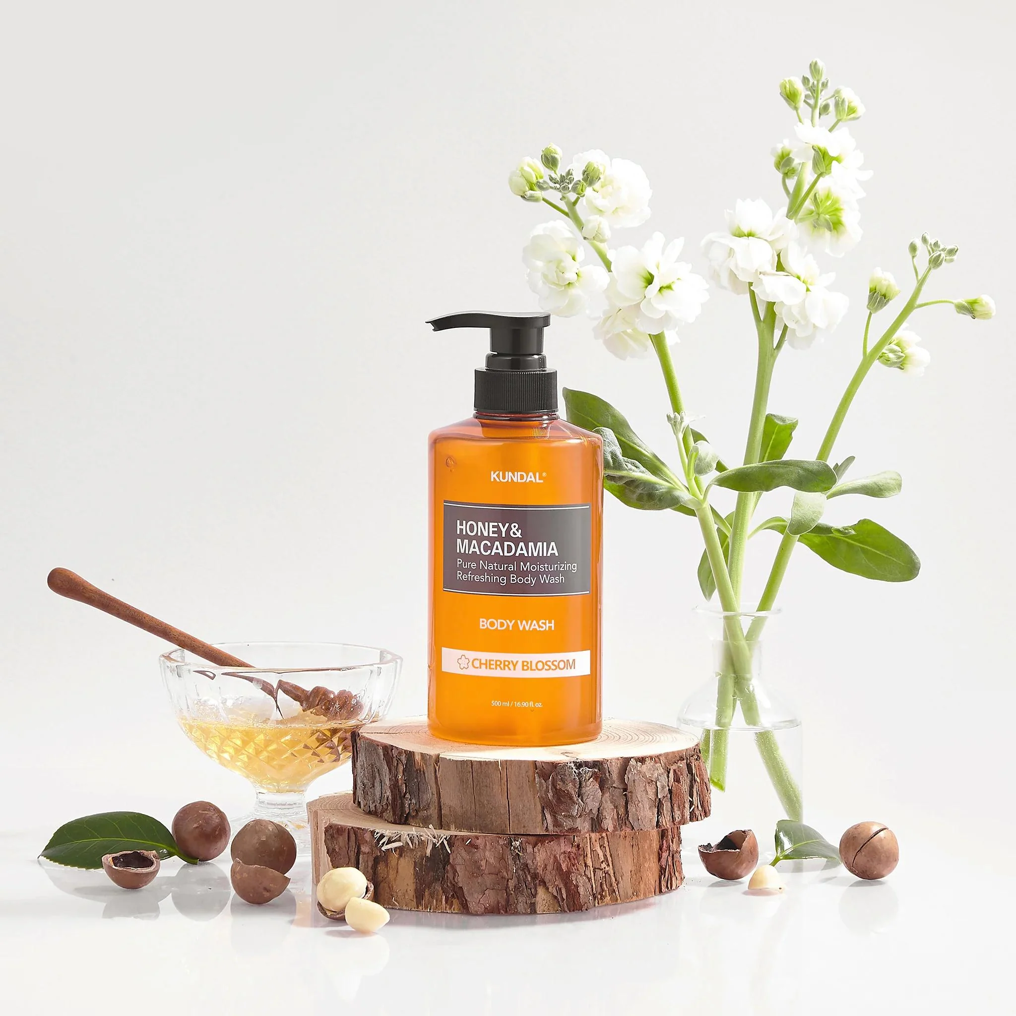 KUNDAL Honey & Macadamia Pure Body Wash (500ml) - Image 3