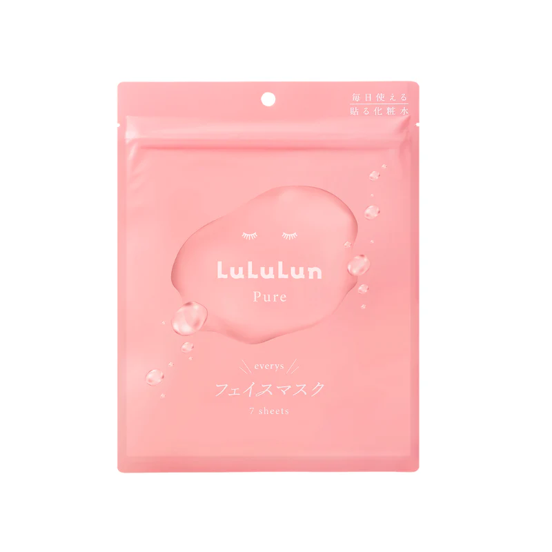 LULULUN Pure Everys Pink Face Mask