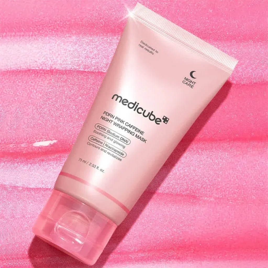 Medicube PDRN Pink Caffeine Night Wrapping Mask (75ml) - Image 4
