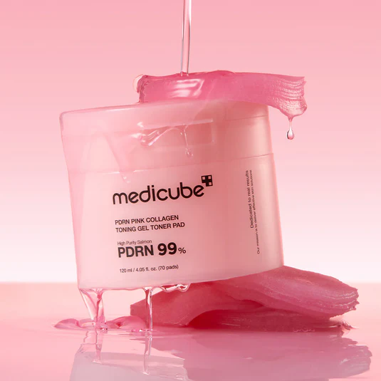 Medicube PDRN Pink Collagen Toning Gel Toner Pad - Image 4
