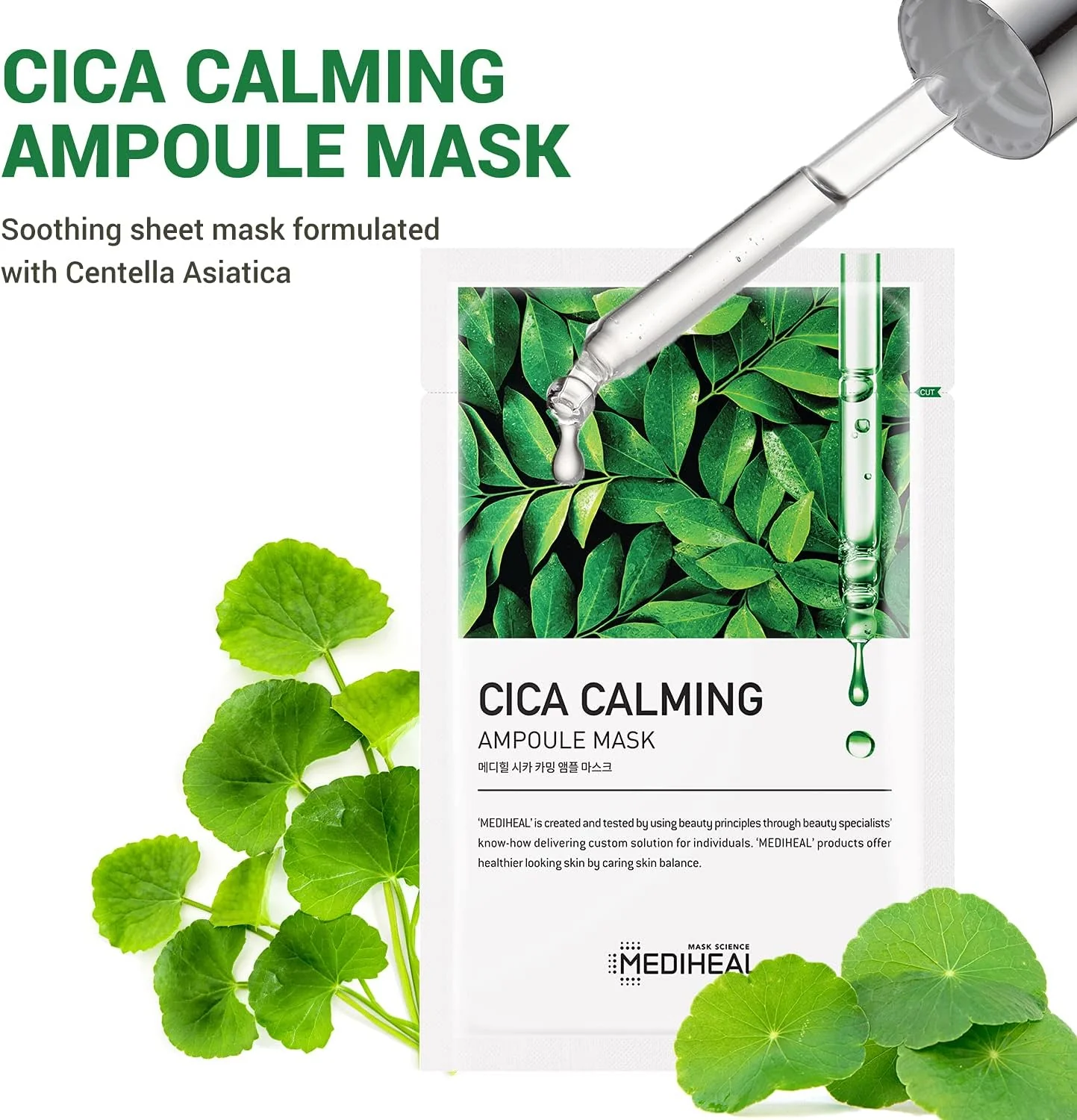 MEDIHEAL Cica Calming Ampoule Mask (10 PCs) - Image 4