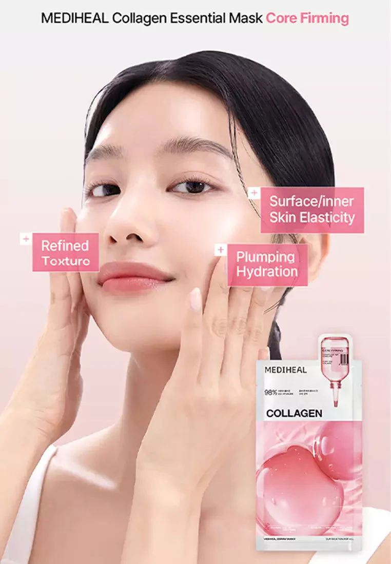 MEDIHEAL Collagen Essential Mask - Core Firming (10 PCs) - Image 2