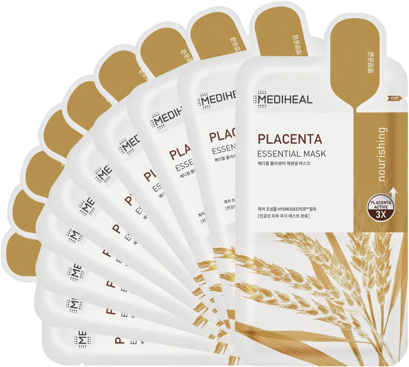 MEDIHEAL Placenta Essential Mask (10 PCs) - Image 4