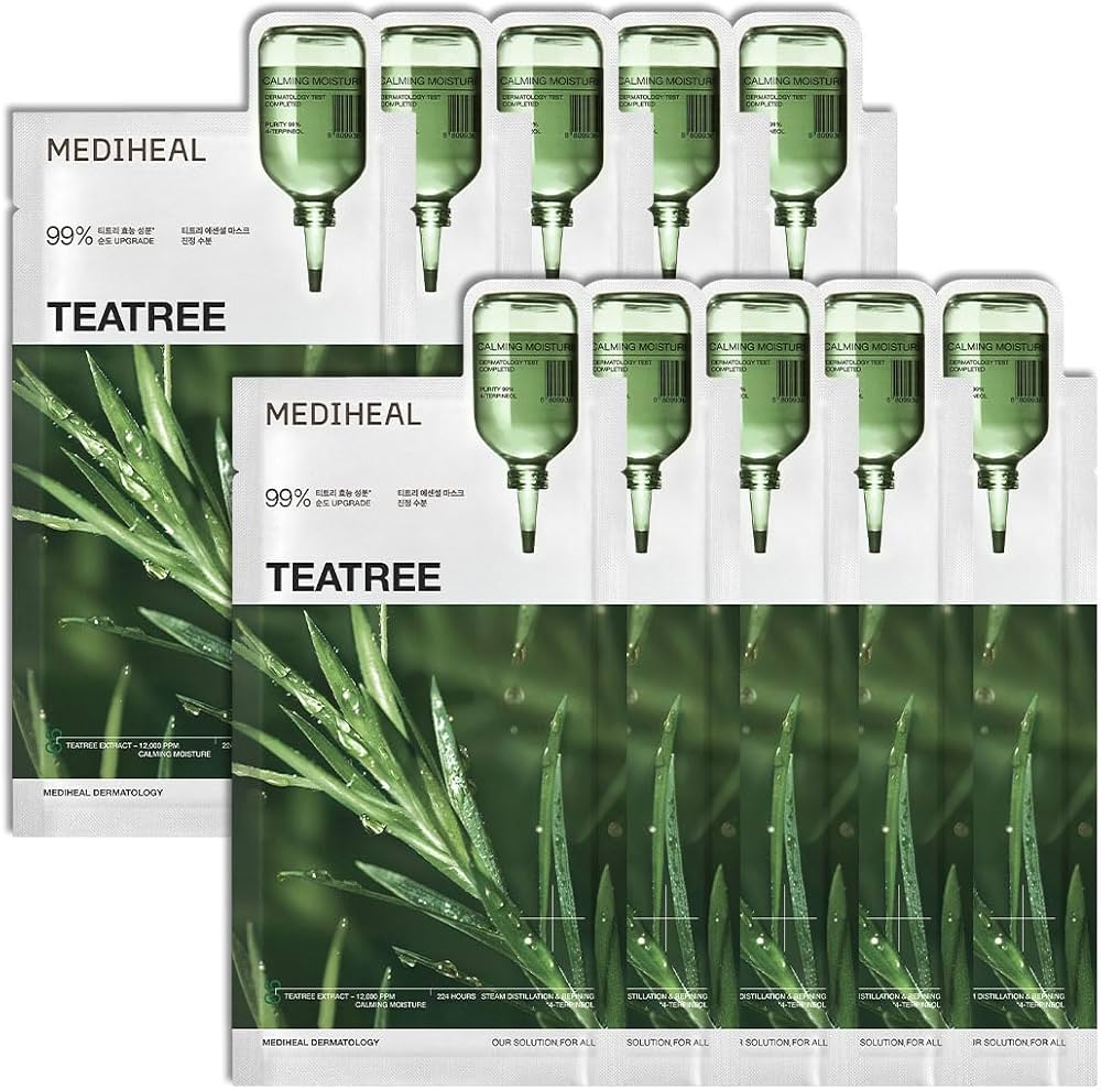 MEDIHEAL Teatree Essential Mask - Calming Moisture (10 PCs) - Image 4