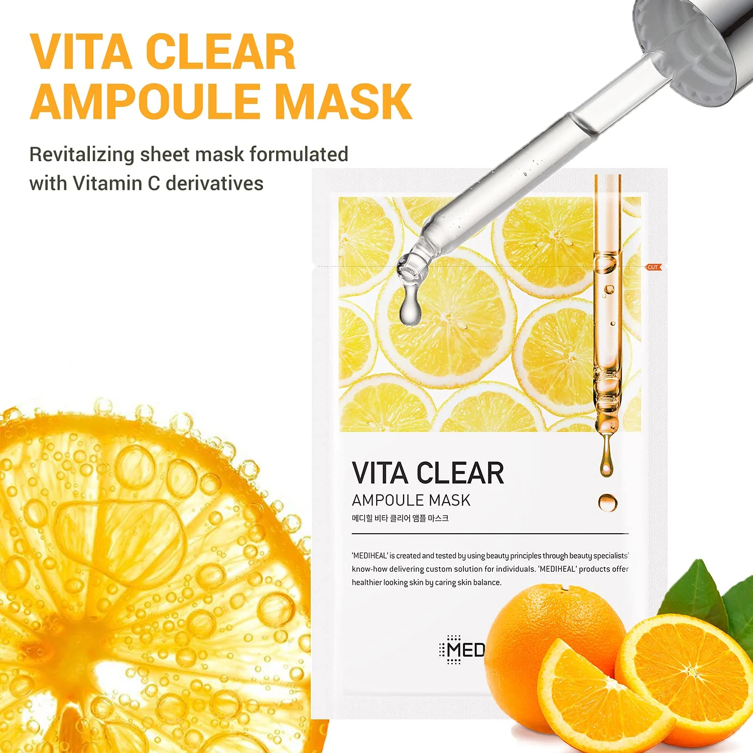 MEDIHEAL Vita Clear Ampoule Mask (10 PCs) - Image 2