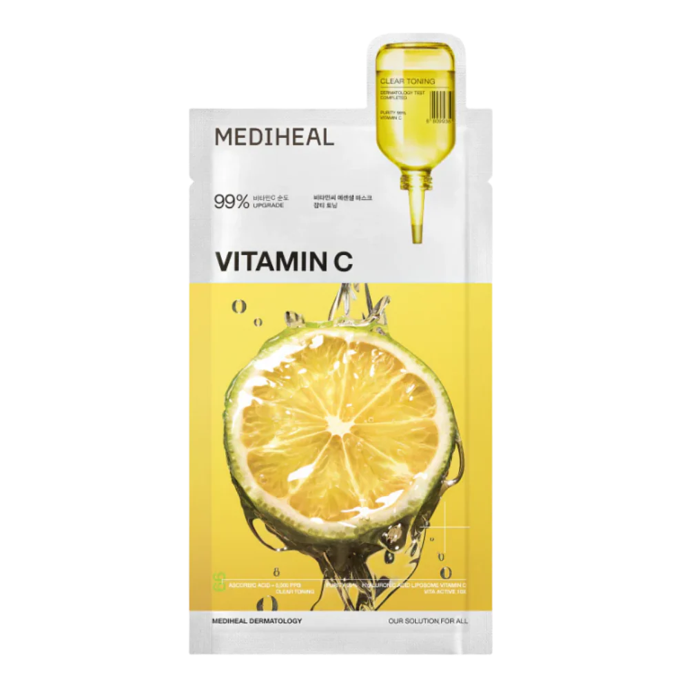 MEDIHEAL Vitamin C Essential Mask - Clear Toning (10 PCs)