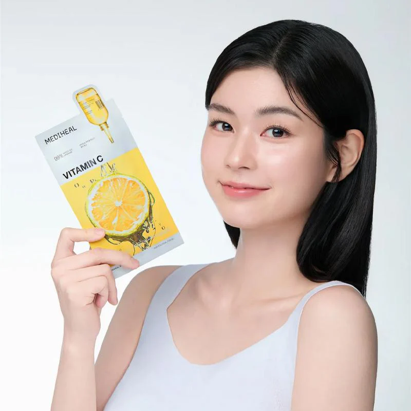 MEDIHEAL Vitamin C Essential Mask - Clear Toning (10 PCs) - Image 2