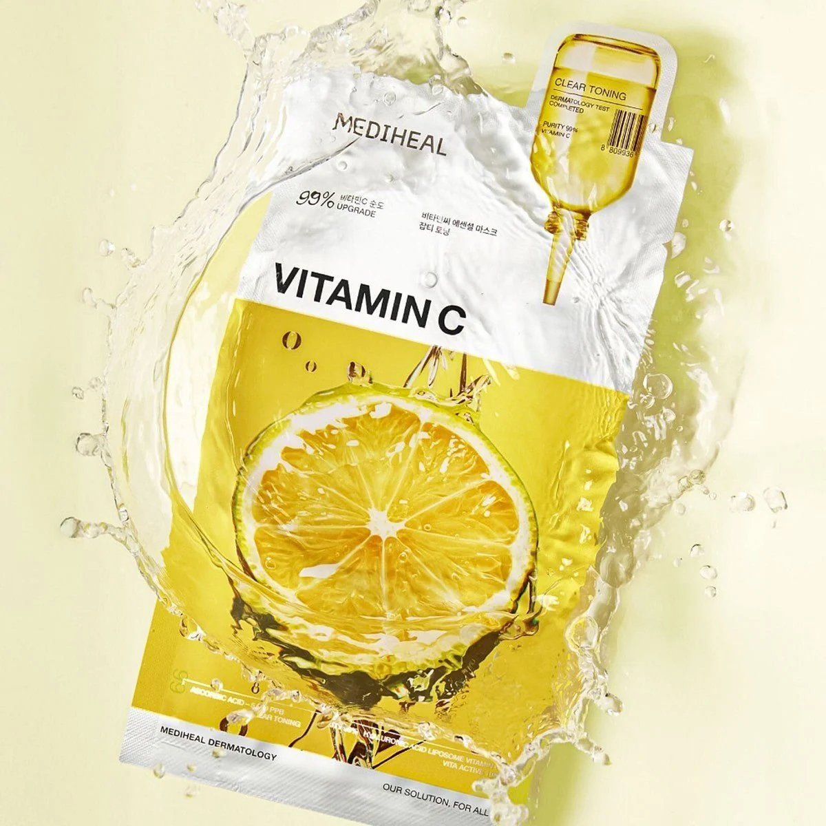 MEDIHEAL Vitamin C Essential Mask - Clear Toning (10 PCs) - Image 4