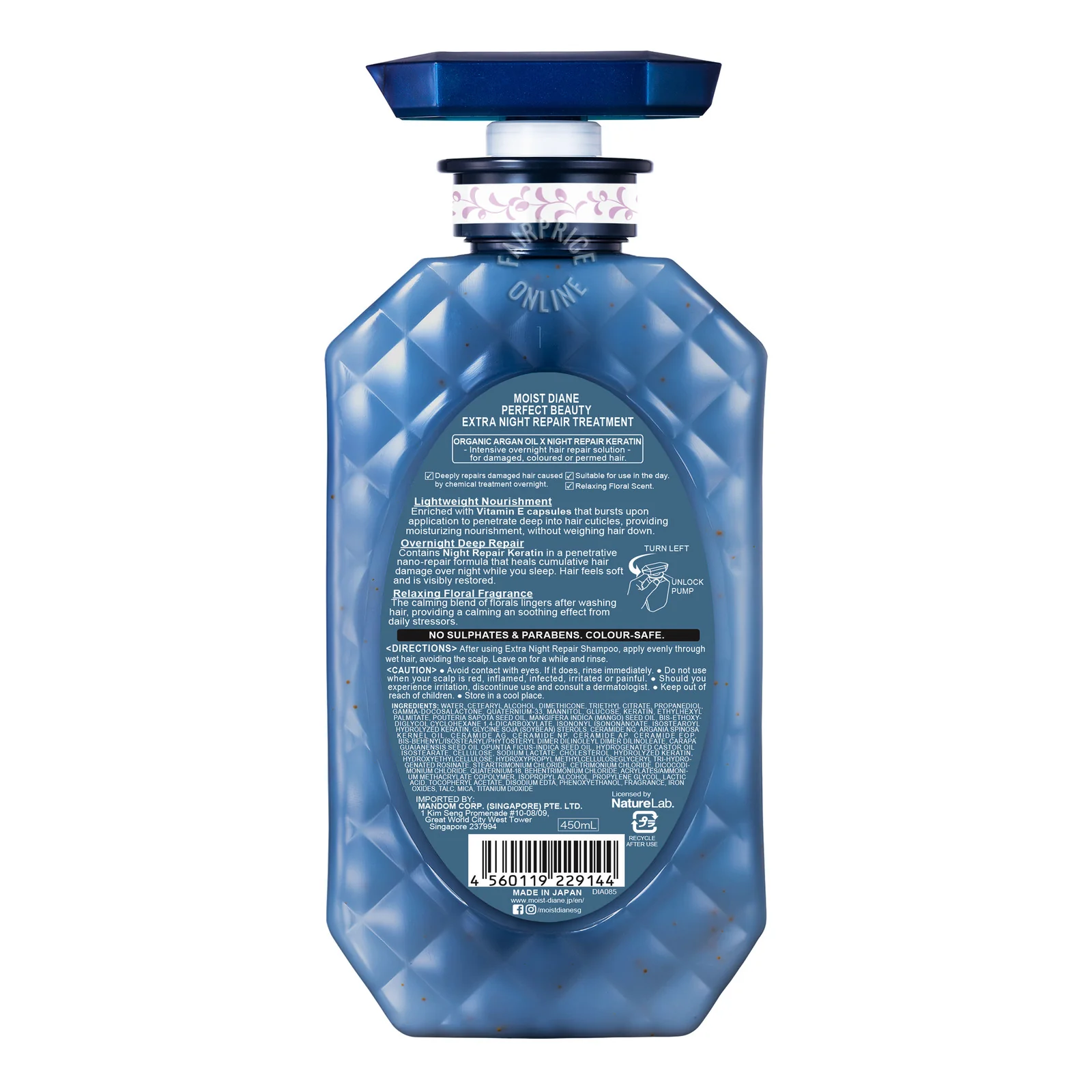 Moist Diane Perfect Beauty Extra Night Repair Treatment (480ml) - Image 2