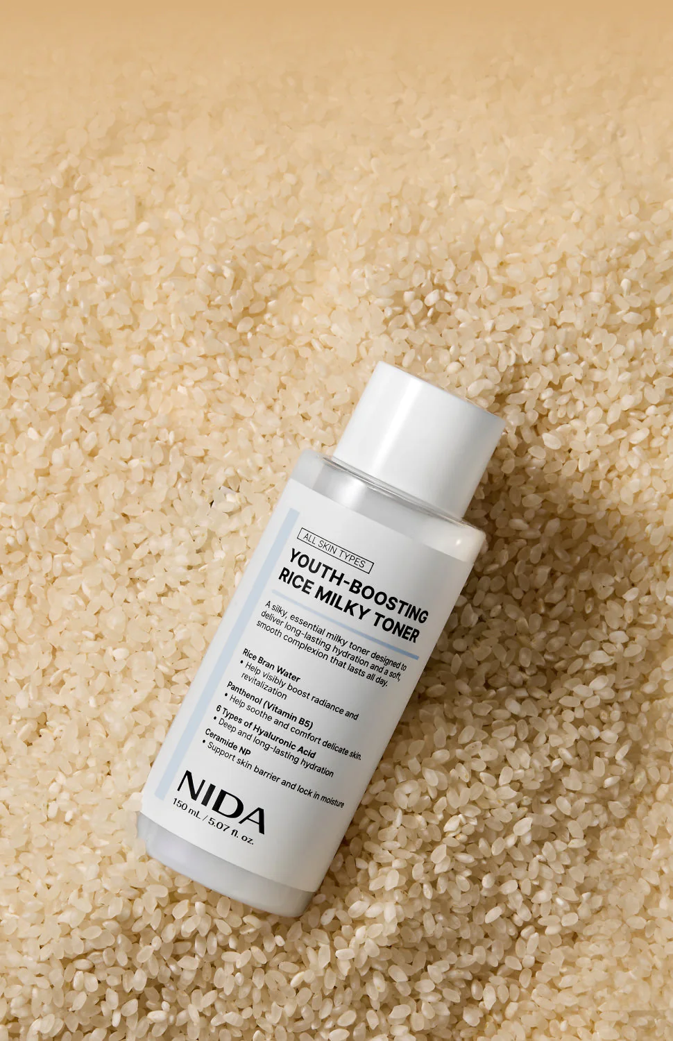 NIDA Youth-Boosting Rice Milky Toner (150ml) - Image 2