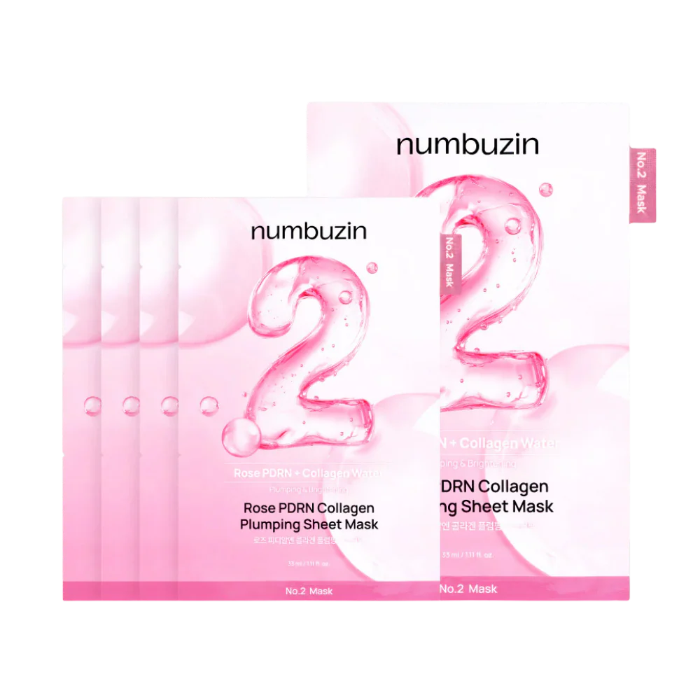 numbuzin No.2 Rose PDRN Collagen Plumping Sheet Mask - Image 4